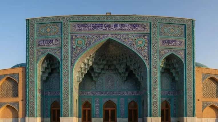 طراحی و اجرای نمای مسجد در شیراز